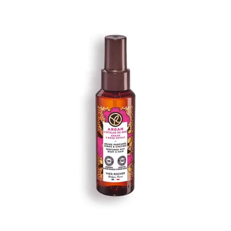 Spray për trupin dhe flokët me argan dhe trëndafil 100ml