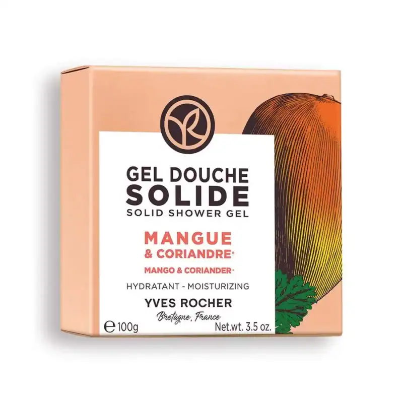 Xhel dushi solid për trupin me mango dhe koriandër 100 gr