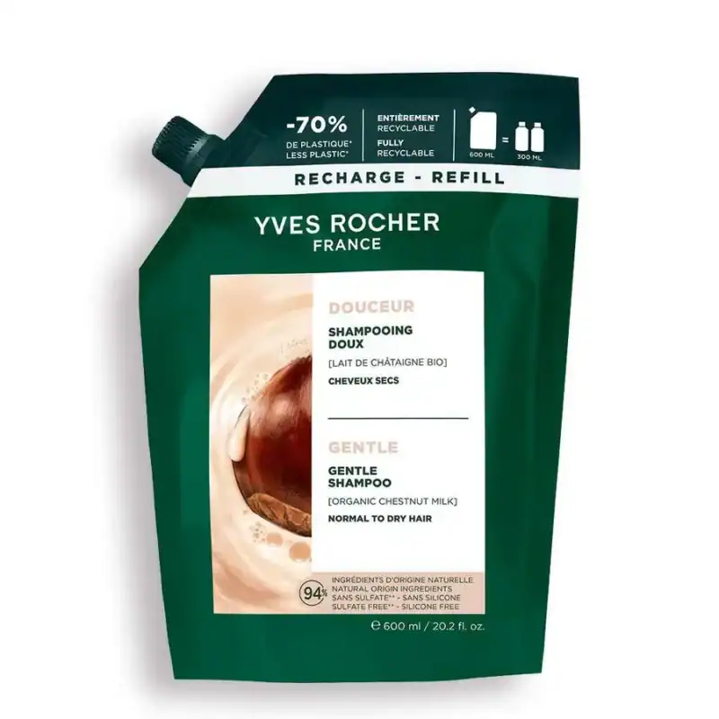 Shampo për zbutjen e flokëve me rimbushje 600ml